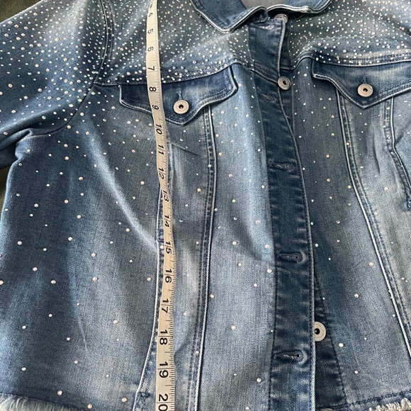 INC Rhinestone Jean Jacket - Picture 9 of 9